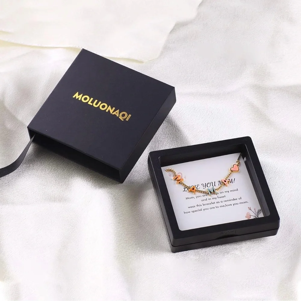 Gold Necklace with Colorful 'MAMA' Letters - Picture 5 of 6